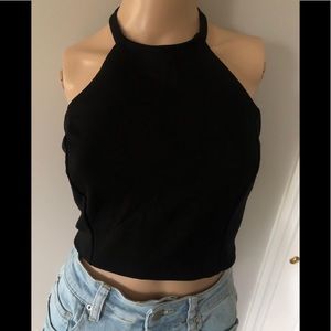 Bebe halter crop top
